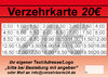 Abstreichkarte 20 EUR mit Vorlagen